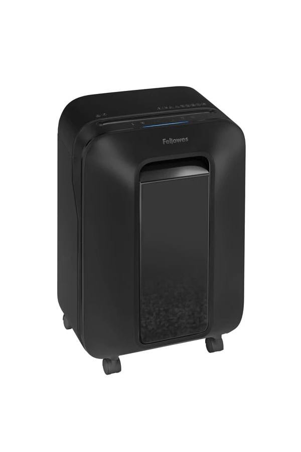 Black Fellowes paper shredder for secure document destruction in South Africa.
